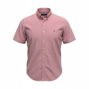 Polo Ralph Lauren Button Down Mens XL Pink Excellent Short Sleeve Oxford Shirt